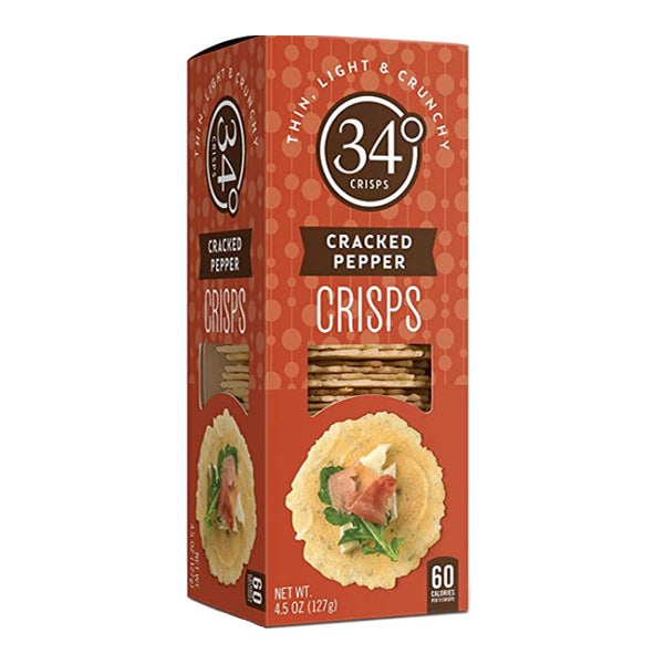 34 Degrees Cracked Pepper Crisp 127 g