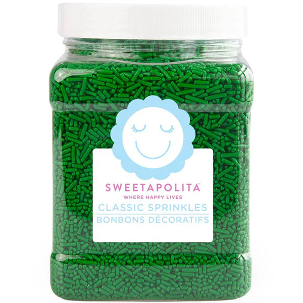 Sweetapolita Bright Green Crunchy Sprinkles Tub 725 g