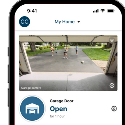 Craftsman, 1-1/4HP Smart Garage Door Opener, Battery Backup and Camera, White