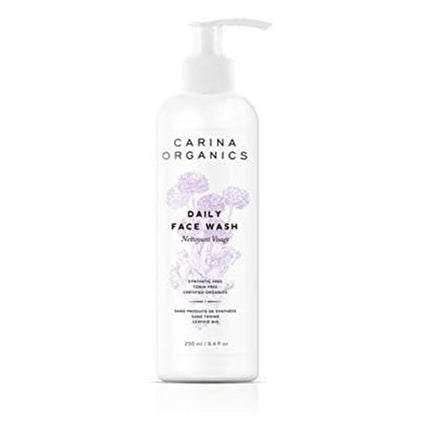 Carina Organics Unscented Face Wash, 250ml, White