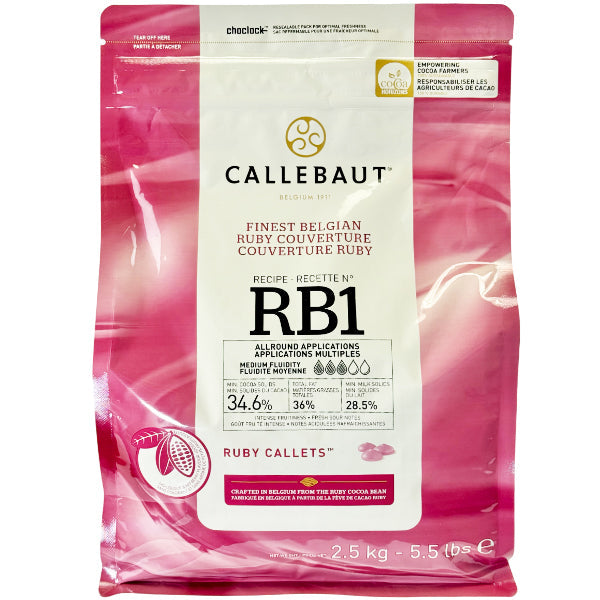 Callebaut Ruby Couverture 4x2.5 kg