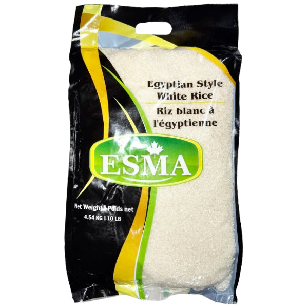 ESMA Egyptian Style White Rice 5x10 Lbs