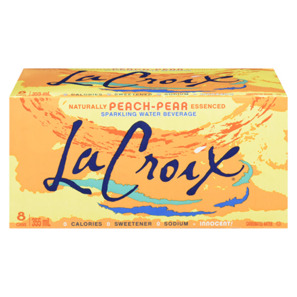 La Croix Peach Pear Flavoured Water 355 mL 3x8x355 mL