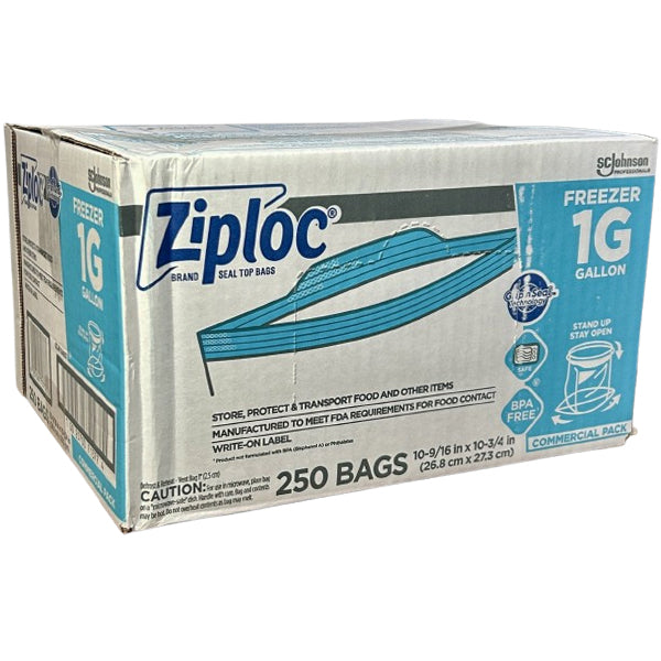 Ziploc Freezer Bags Gallon 250 ct