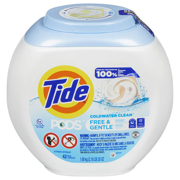 TIDE 3-IN-1 Free and Gentle Pods 4x42 ct