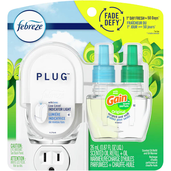 Febreze Action Gain Energized Plug Air Freshner 4x26 mL