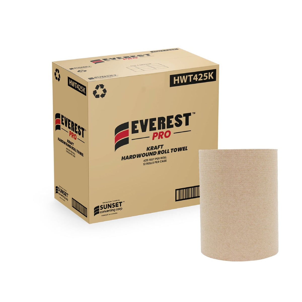 Everest Pro 425 Kraft Paper Towel Rolls 12 ct