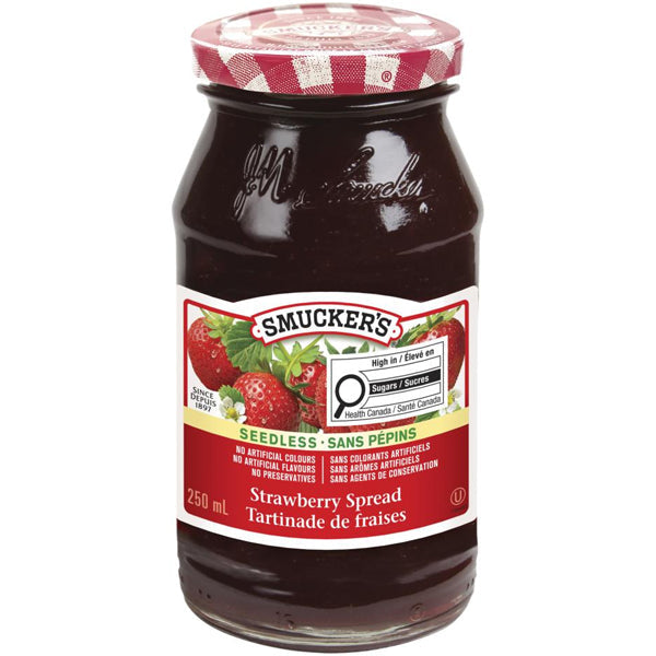 Smuckers Pure Seedless Strawberry 250 mL