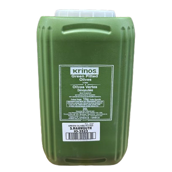 Krinos Green Olives Pitted Mammoth 10 kg