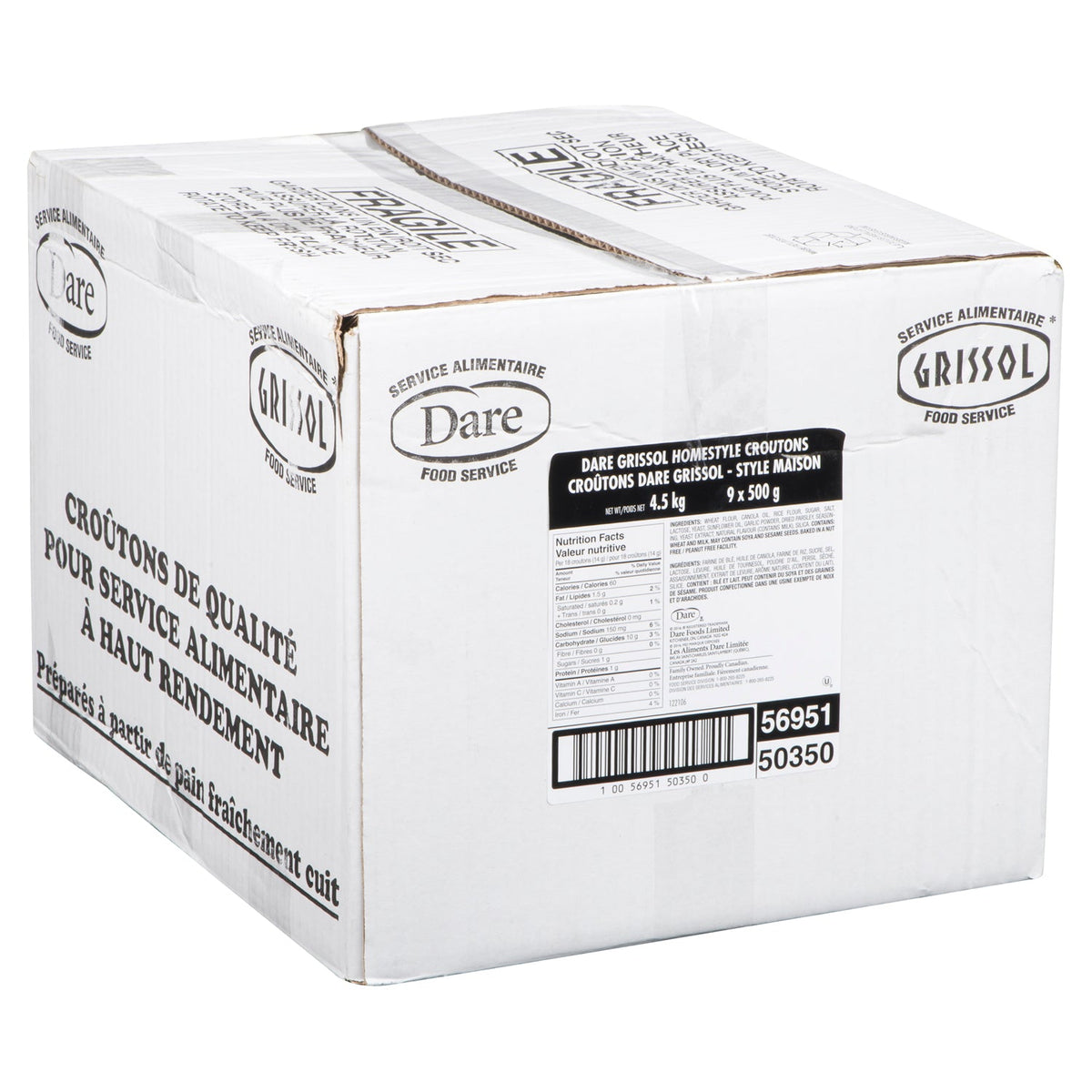 DARE Homestyle Croutons 500 g