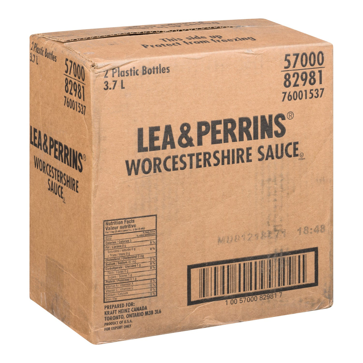 Lea Perrins L&p Worcestershire Sauce 2x3.7 L