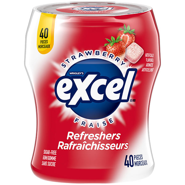 Excel Refreshers Strawberry 4x6x40 ct