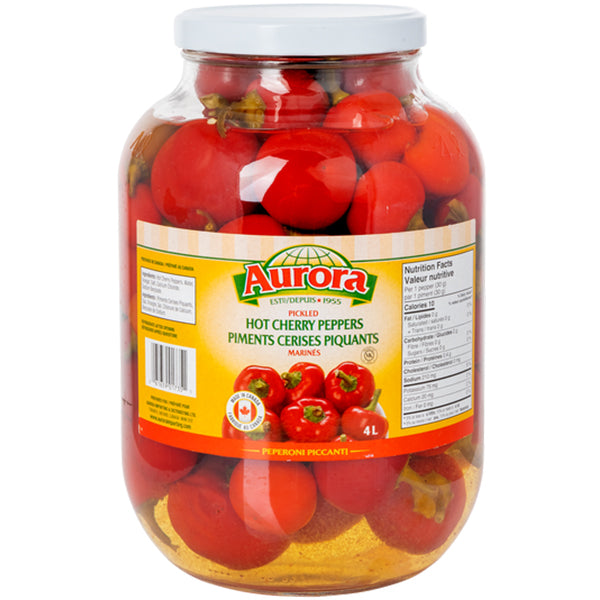 Aurora Cherry Peppers Hot 2x4 L