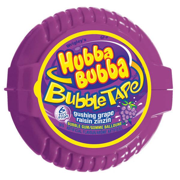 Hubba Bubba Gushing Grape Tape 12x56 g