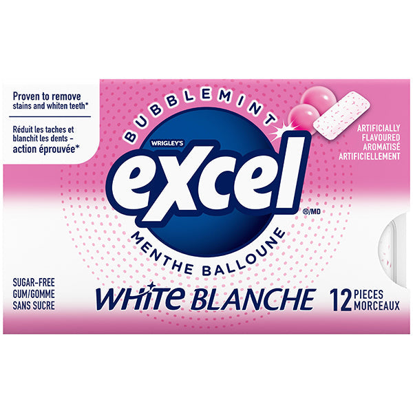 Excel White Bubblemint 12x12 ct