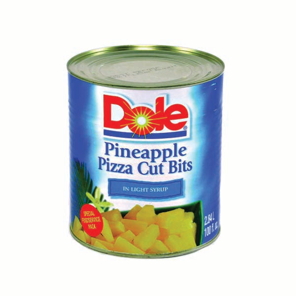 DOLE Pineapple Pizza Cut Bits in Light Syrup 2.84 L
