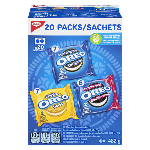 Mondelez Oreo Variety 20 Packs 4x482 g