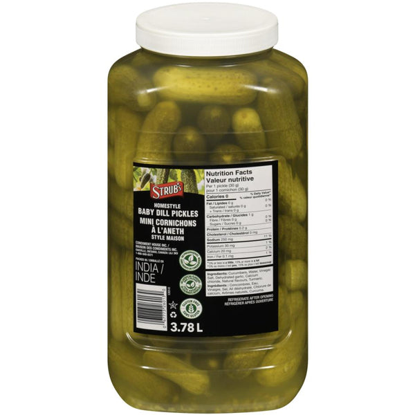 Strub's Pickles Baby Dill 2x3.8 L