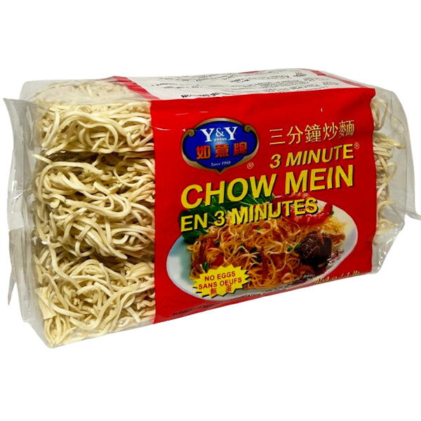 Y&Y Chow Mien 3 Minute Eggless Noodles 454 g