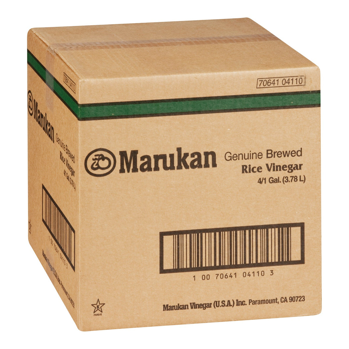Marukan Rice Wine Vinegar (green ) 4X3.78 L
