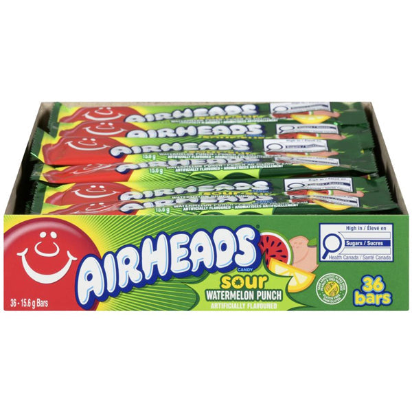 Airheads Sour Watermelon Punch 36x15.6 g