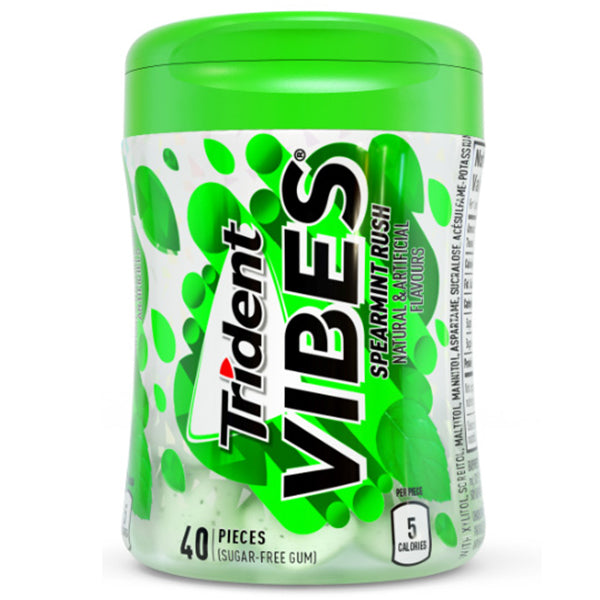 Trident Vibes Spearmint Rush Bottles 4x6x40 pc