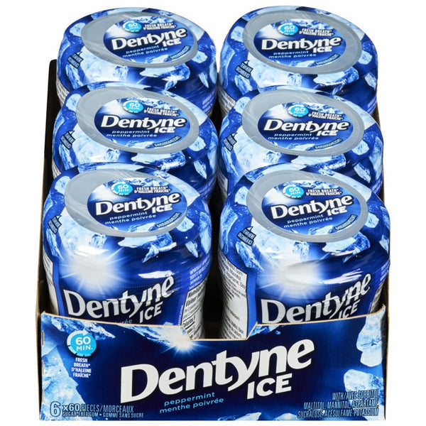 Dentyne Ice Peppermint Bottles 4x6x60 pc
