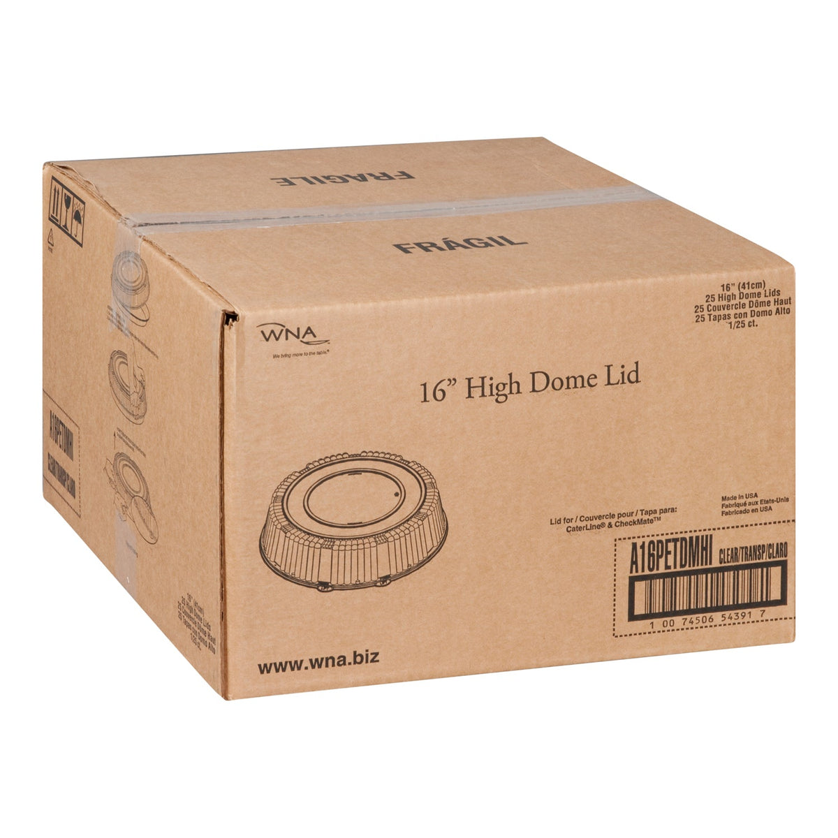 Polar Wna 16IN High Dome Lid 5x5-Pack