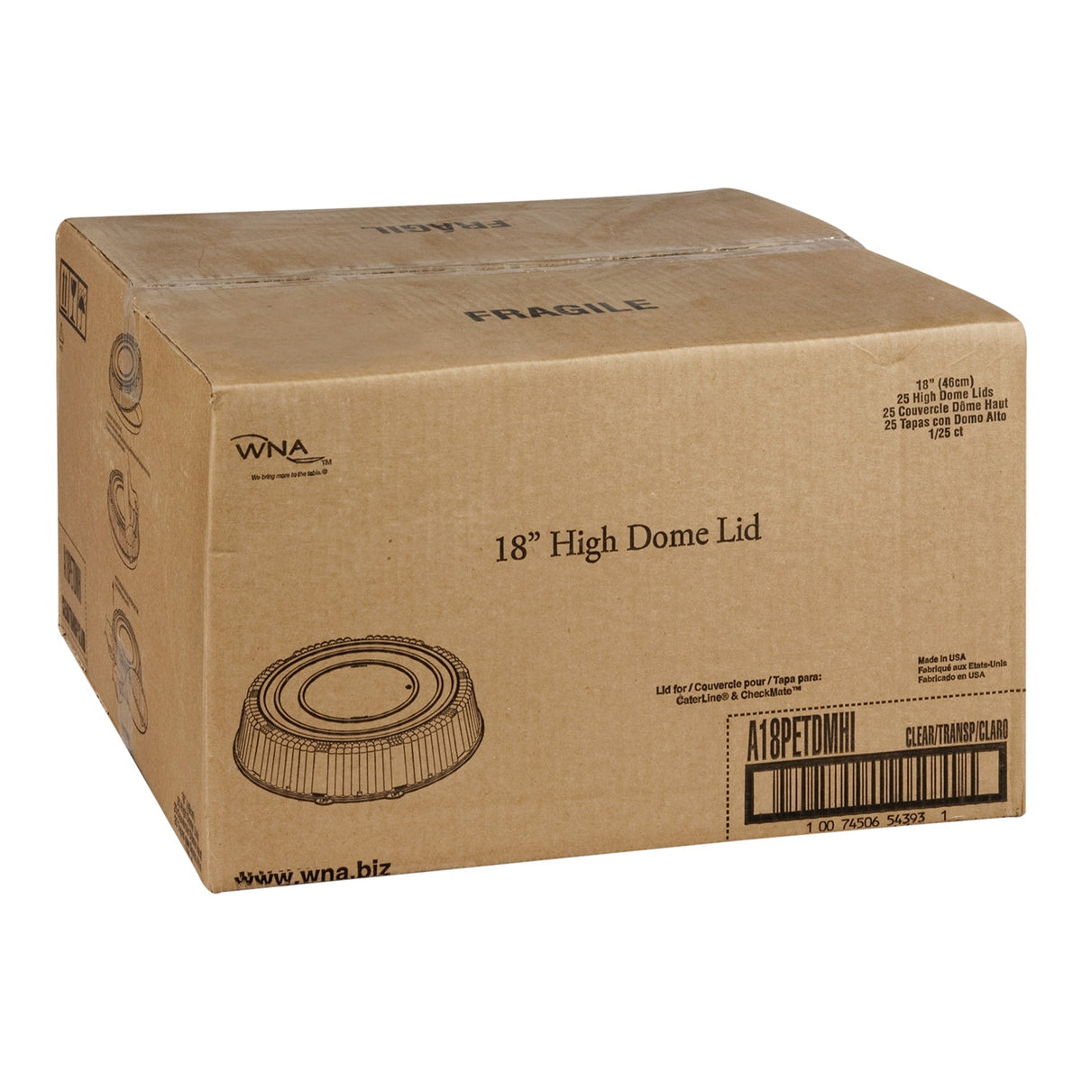Polar Wna 18IN High Dome Lid 25 ct