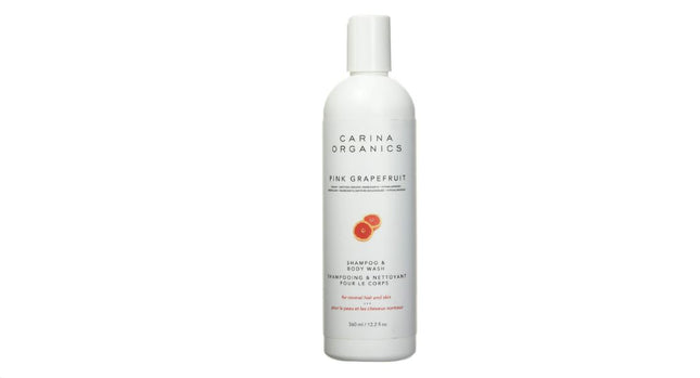 Carina Organics Pink Grapefruit Shampoo & Body Wash, 360 ml, White