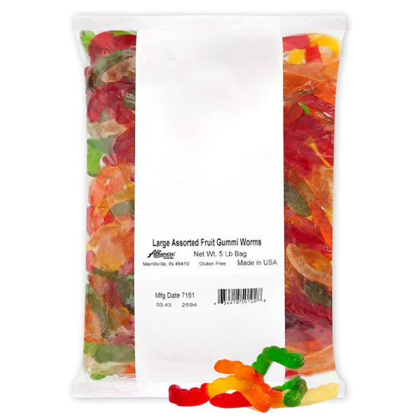 Albanese 2" Gummy Worms 4x5 Lb