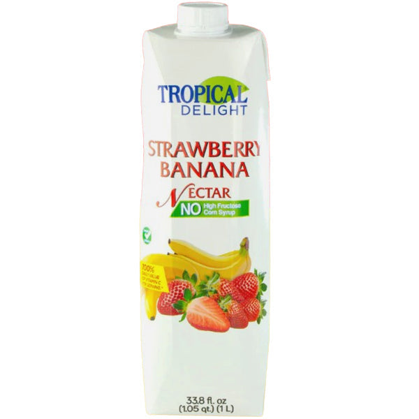 Tropical Delight Td Tetra Strawberry Banana Nectar 1 L