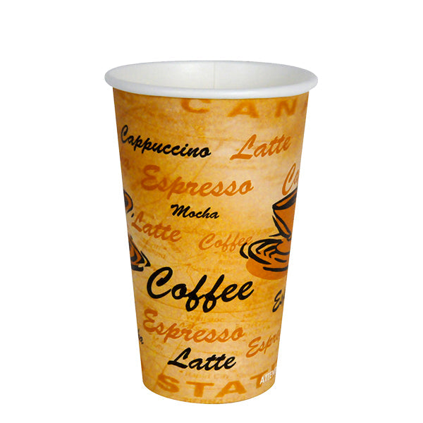 E2E Hot Cup Printed 16 oz 50 ct