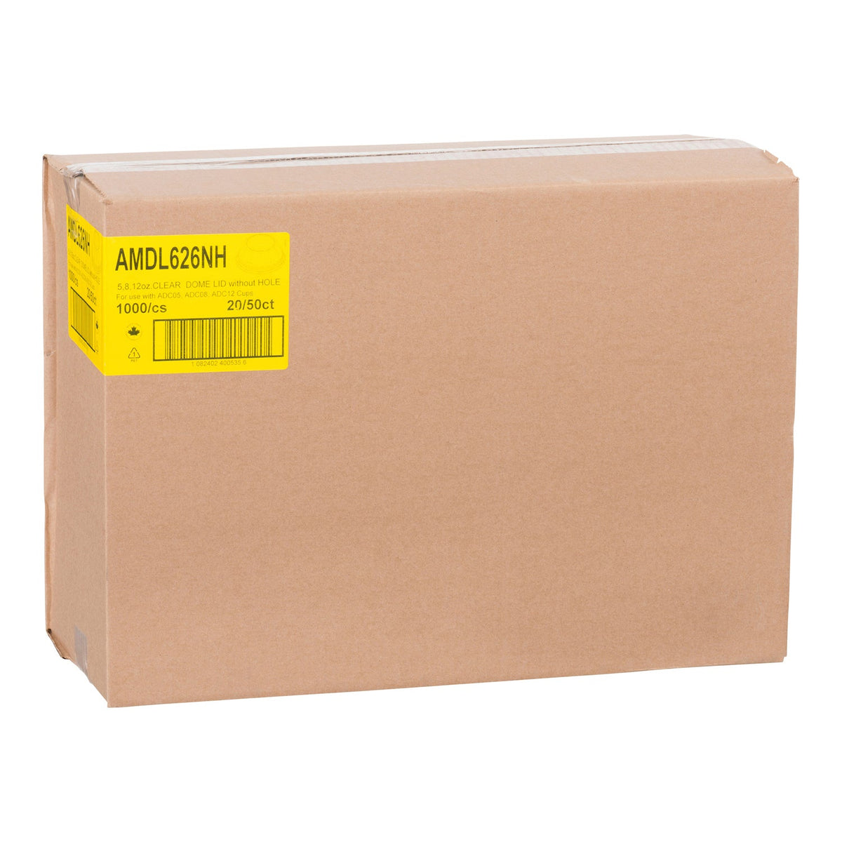 Amhil 16/24 Dome Lids No Hole 50 ct