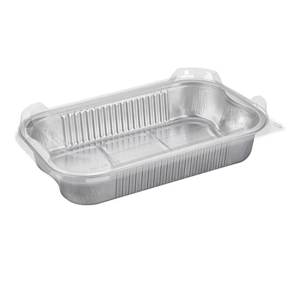 Talthi Aluminum Rect Container W/lid 1400 mL 10 ct