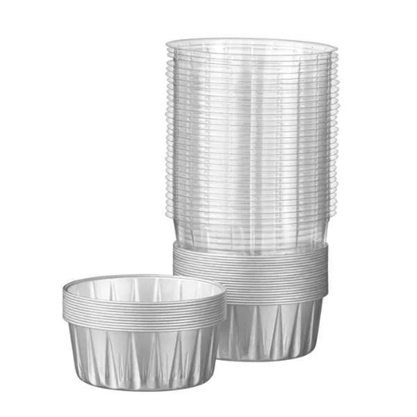Talthi Aluminum Round Container W/lid 176 mL 30 ct