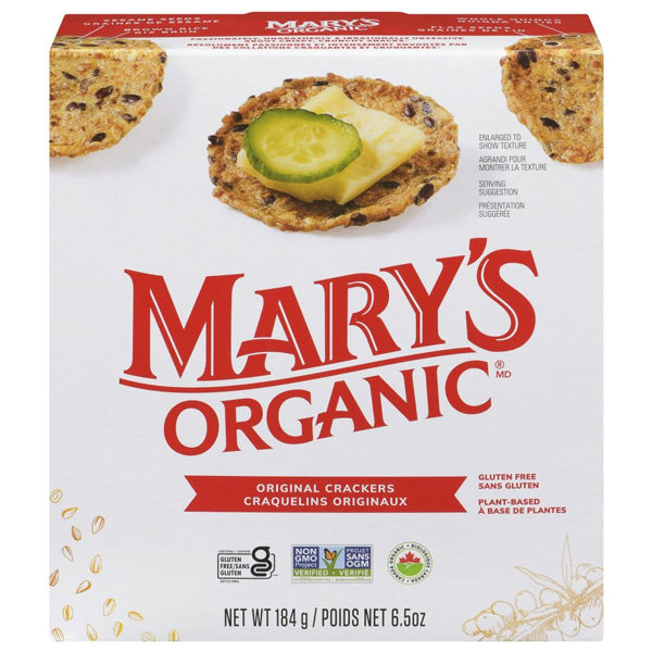 Marys Organic Crackers Original 184 g