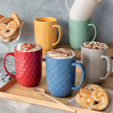 over&back Stoneware 488 mL (16.5 oz) Mug Set, 6-piece
