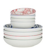 Signature Housewares Stoneware Bowl Set, 8-pieces