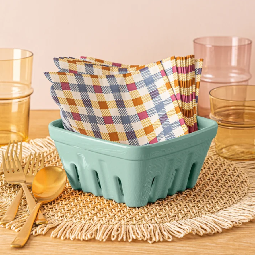 over&back Stoneware Basket Set, 3-pieces
