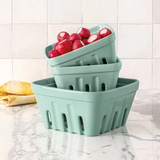 over&back Stoneware Basket Set, 3-pieces