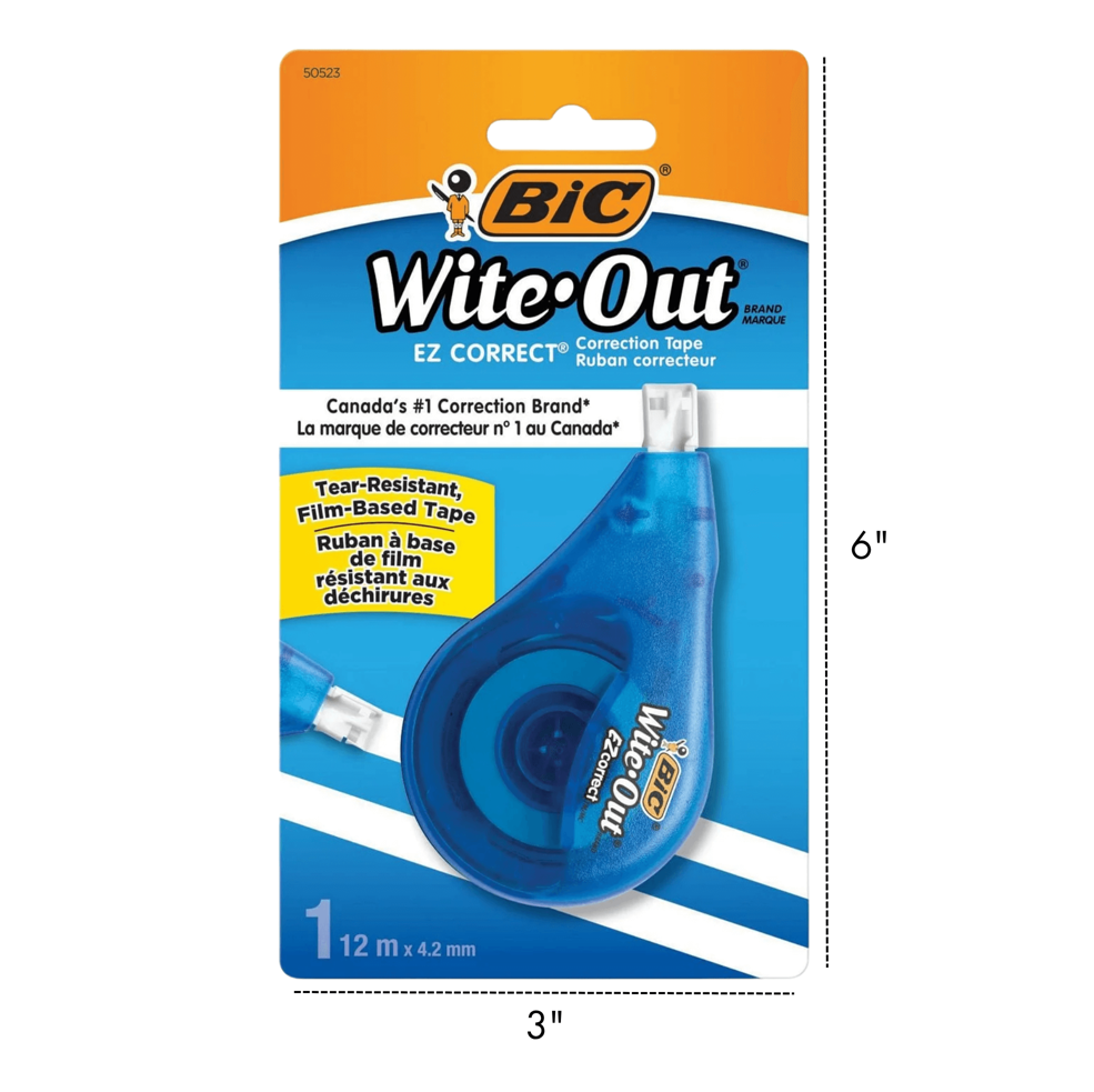 BIC WITE-OUT EZ CORRECT 12M