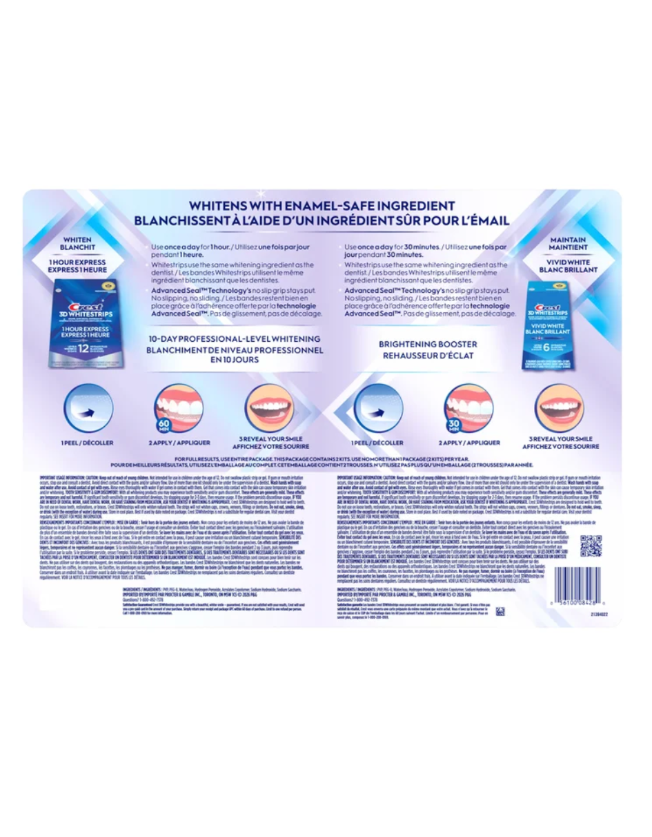 Crest 3D White Whitestrips Teeth Whitening Kit