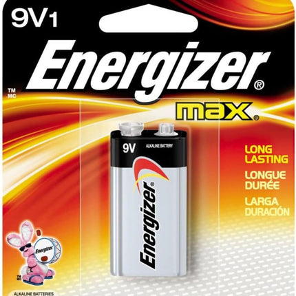 Energizer Max Alkaline Battery 9 Volt 1 Each (Pack of 10)