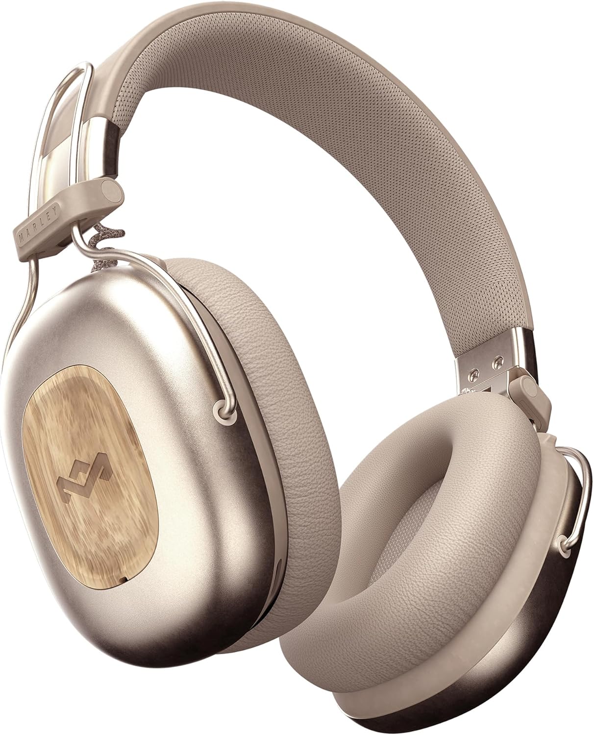 House of Marley Positive Vibration Rebel Wireless ANC Headphones - Over Ear Bluetooth Earphones with Adaptive Noise Cancelling, 130 H Playtime, IPX5, Sustainable Materials