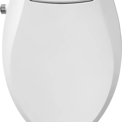 Brondell Bidet Toilet Seat Non-Electric Swash Seat, Fits Round Toilets, White – Dual Nozzle System