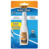 BIC WITE-OUT CORRECTION LIQUID 2-IN-1 15mL