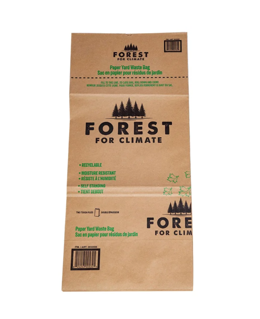Forest For Climate Paper Yard Waste Bags, Pack of 25