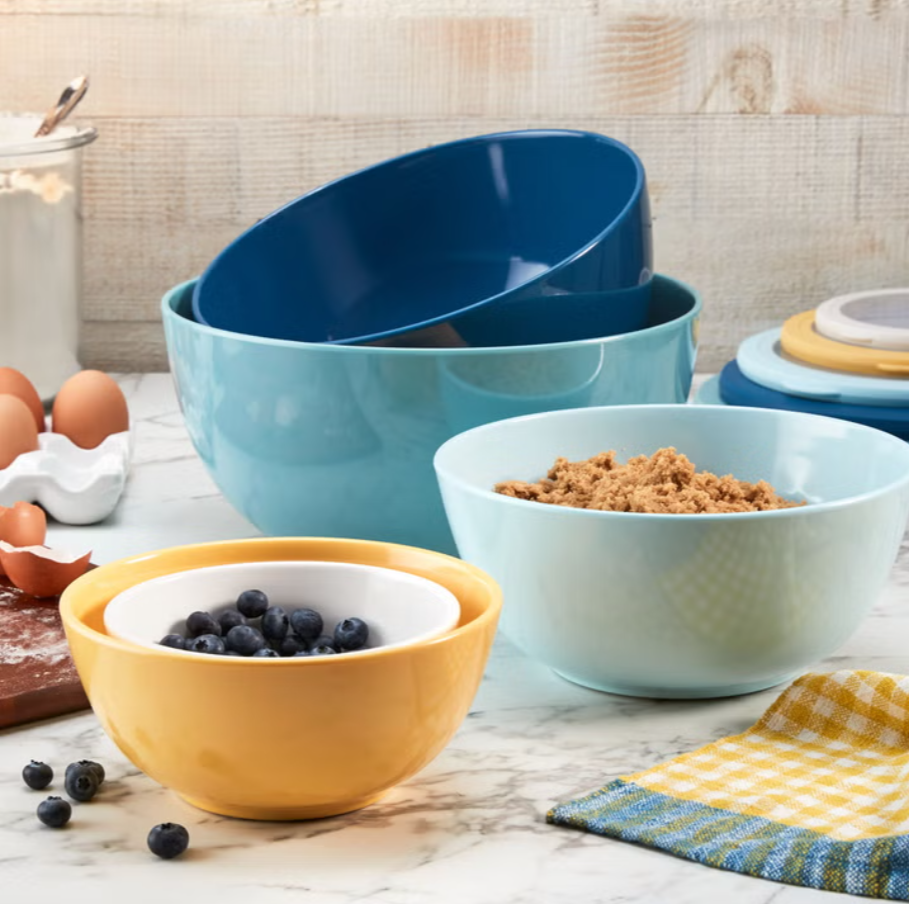 Pandex Melamine Bowl Set with Lids, 5-pieces