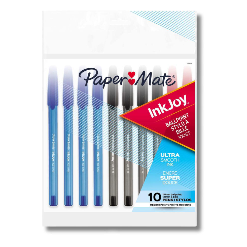 PAPER MATE INKJOY BALLPOINT PENS 10PCS